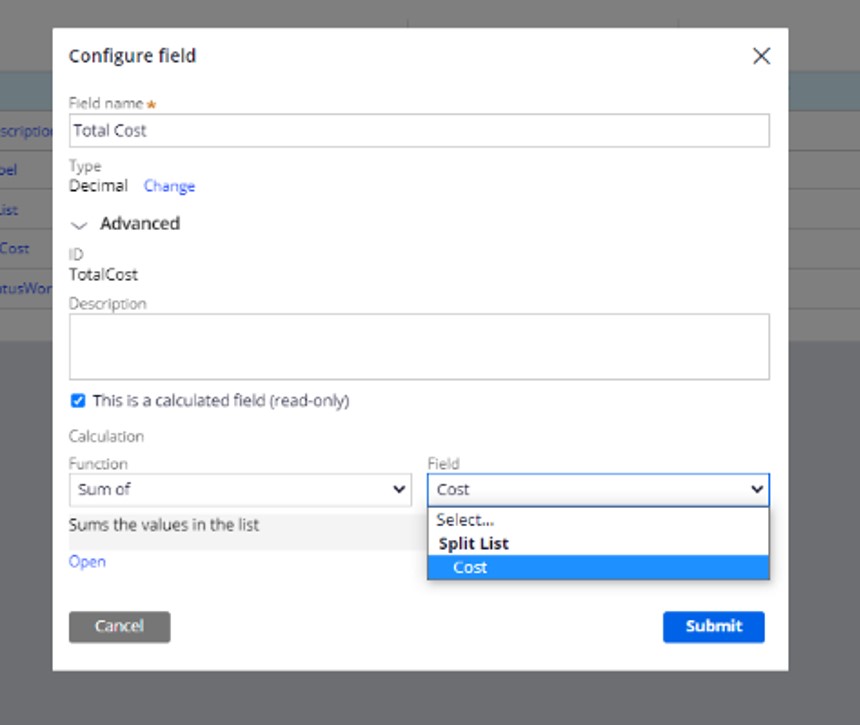 How to add the pagelist property ? Support Center